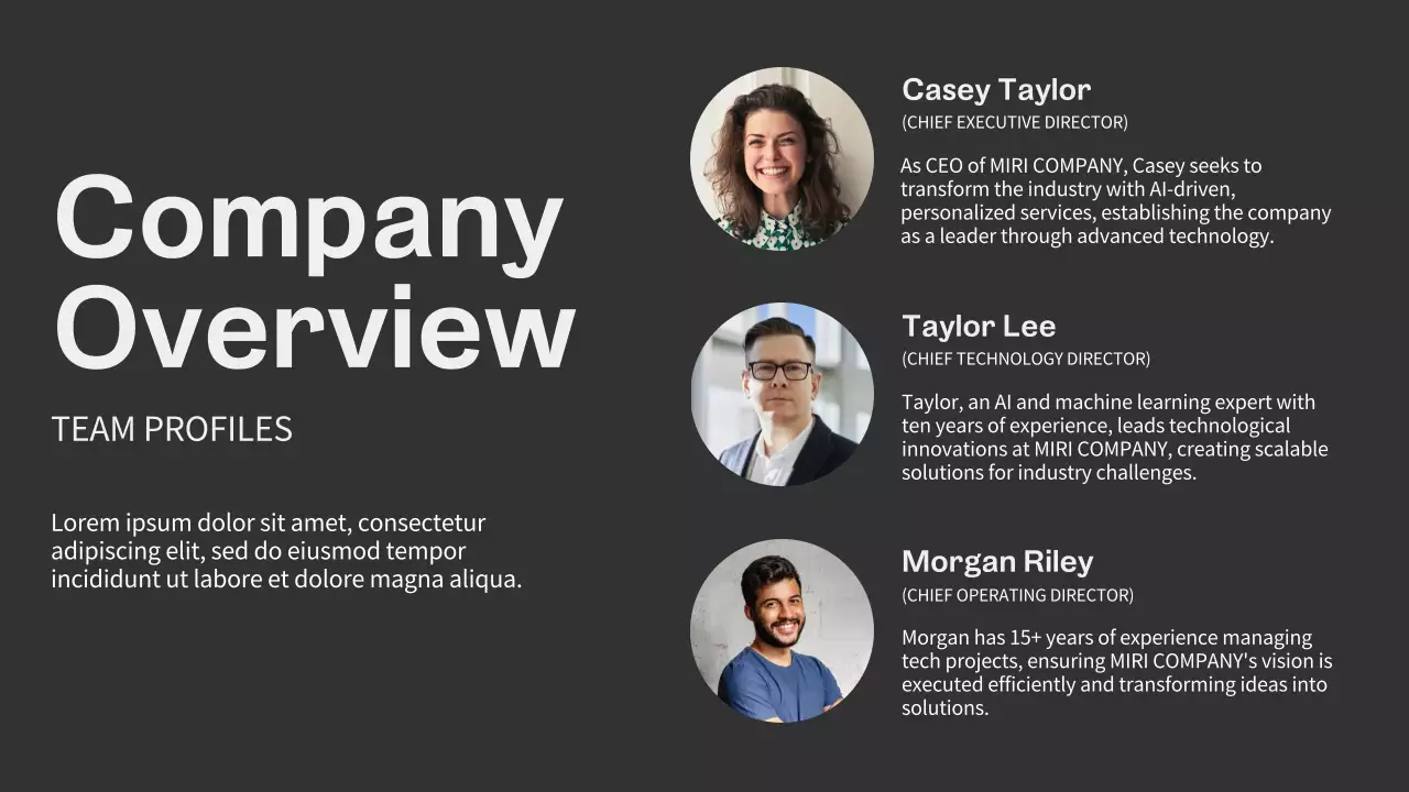 Black Professional Business Presentation