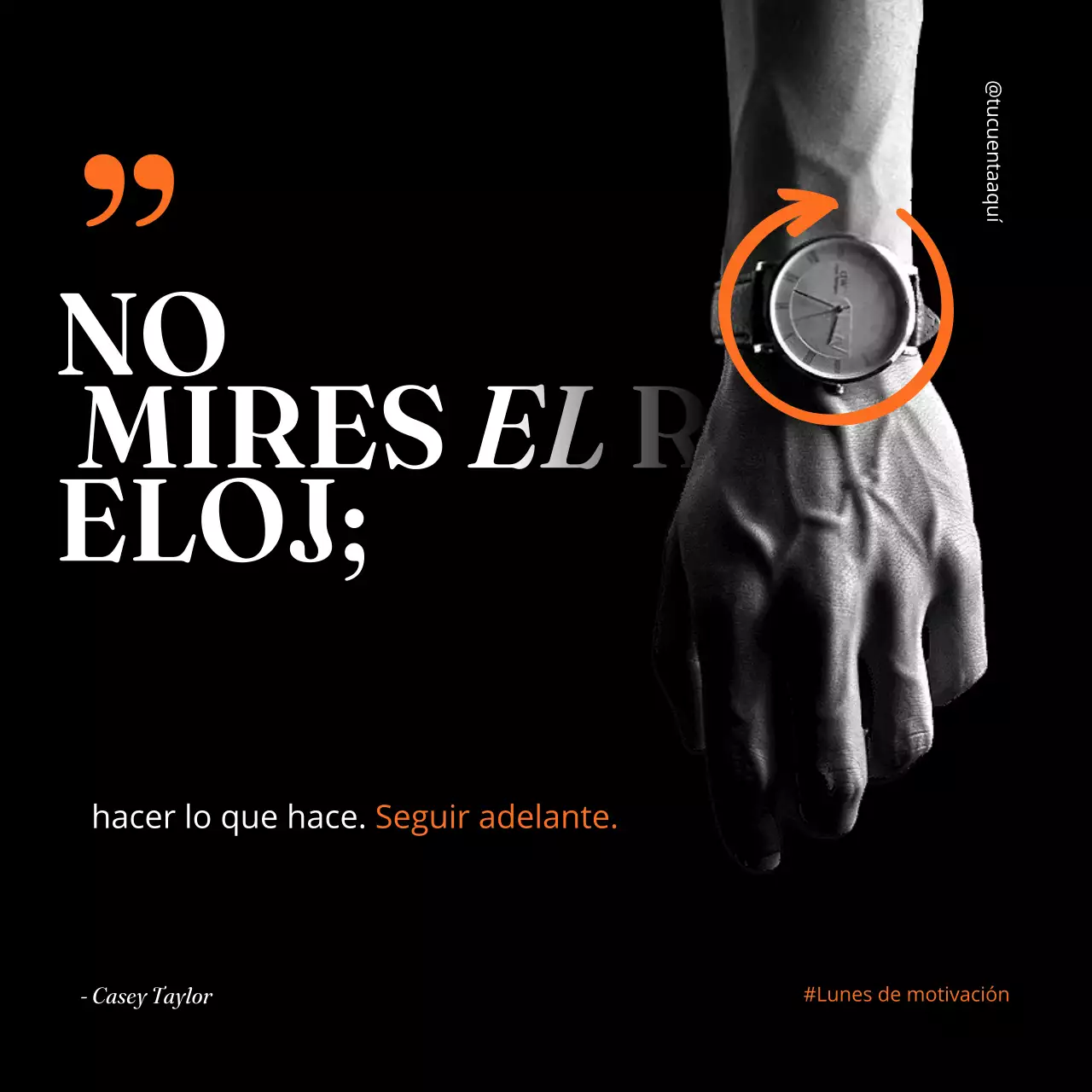 cita negra de motivación mínima