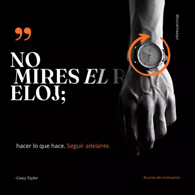 cita negra de motivación mínima