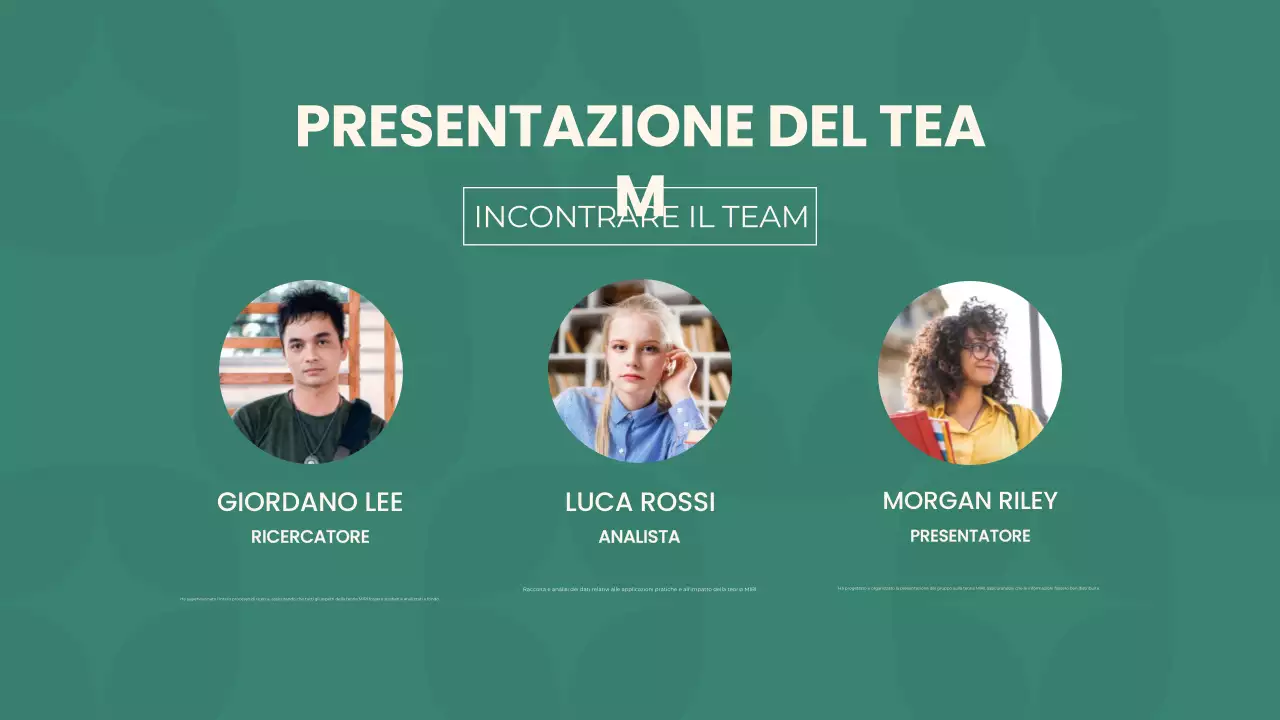 Presentazione del progetto di gruppo Green Modern