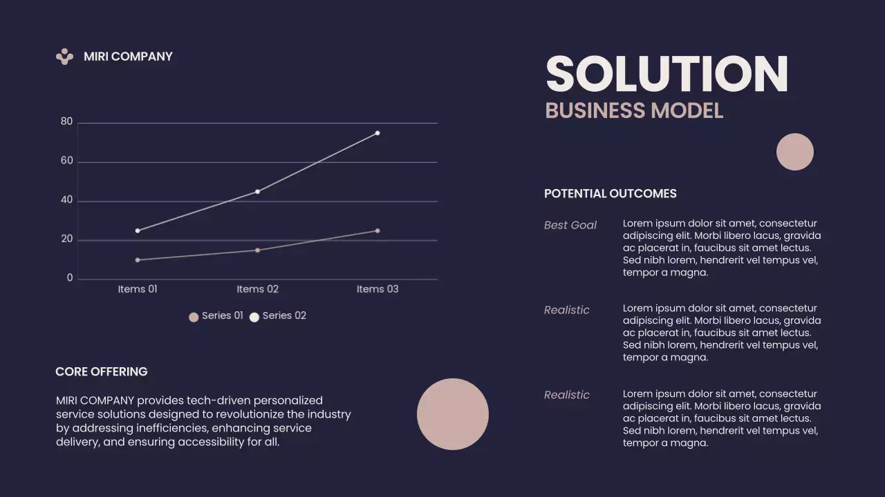Navy Modern Business Pitch Presentation