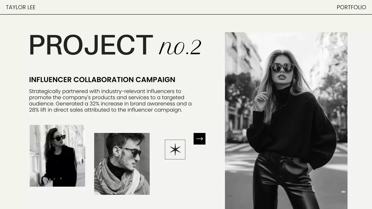 Black Minimal Portfolio Design Presentation