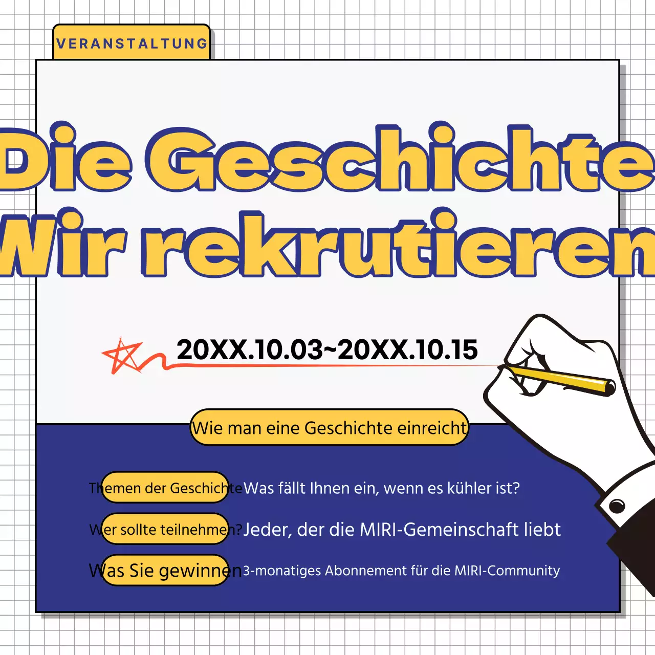 Gelb Einfaches Ereignis Roundup