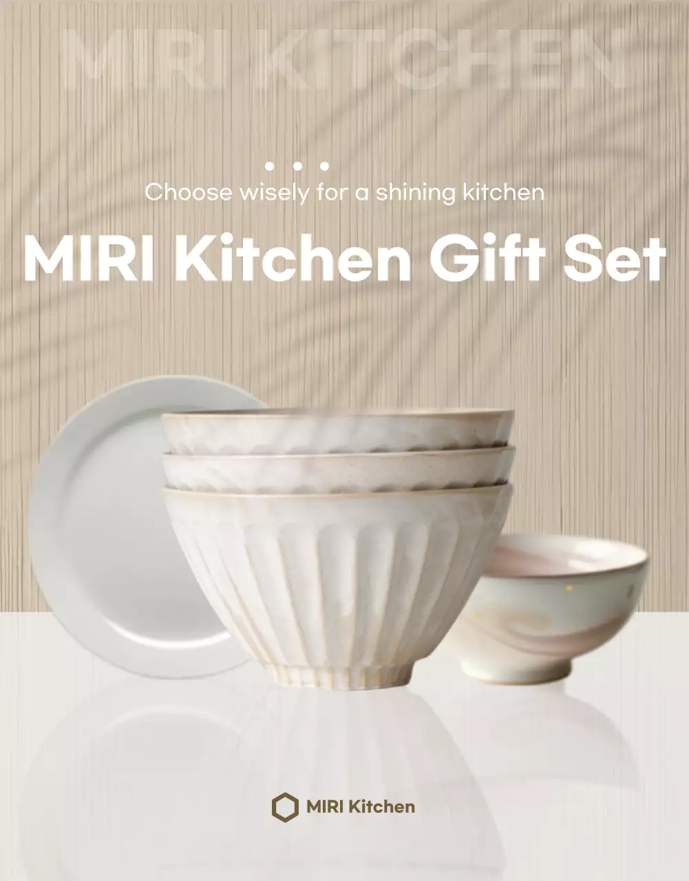 Beige Minimalist Kitchen Promotion Poster