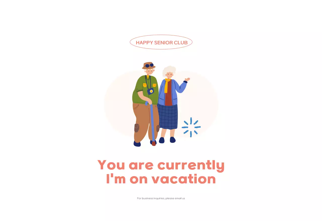 Business calendar with cute illustrations