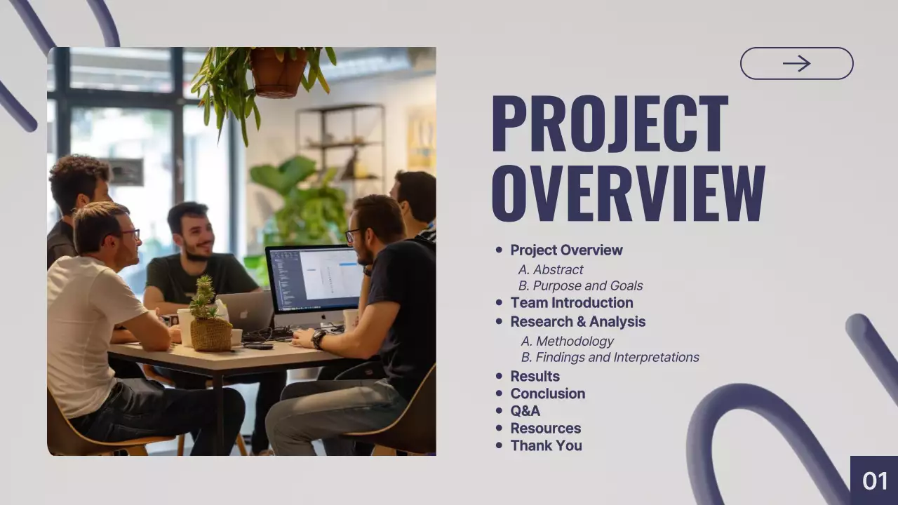 Blue Modern Project Presentation