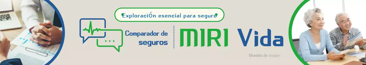 Moderno anuncio de seguro de vida en verde