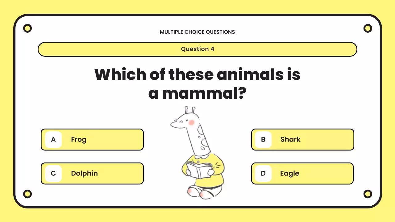 Yellow Playful Quiz Announcement Presentation