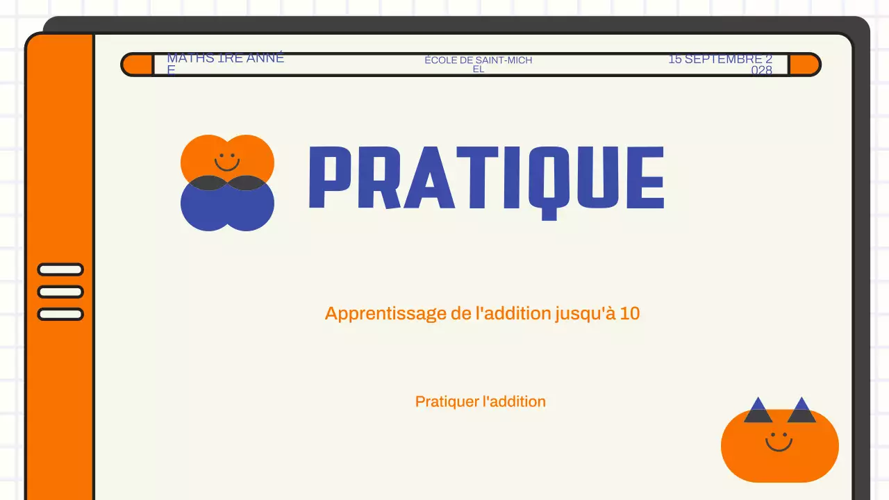 Présentation du cours de mathématiques sur l'addition de base