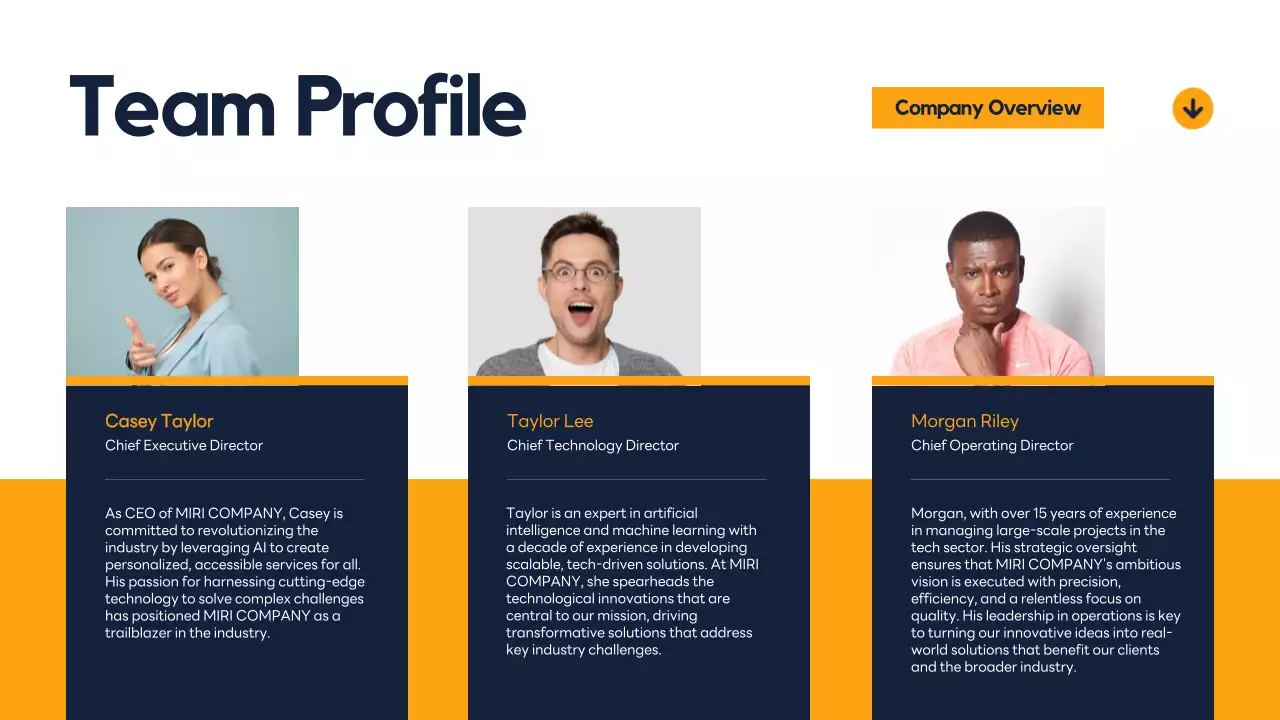 Navy Professional Business Promotion Presentation