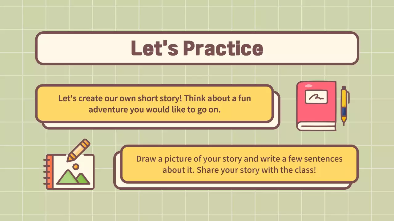 Bài thuyết trình khóa học Văn học đơn giản màu be