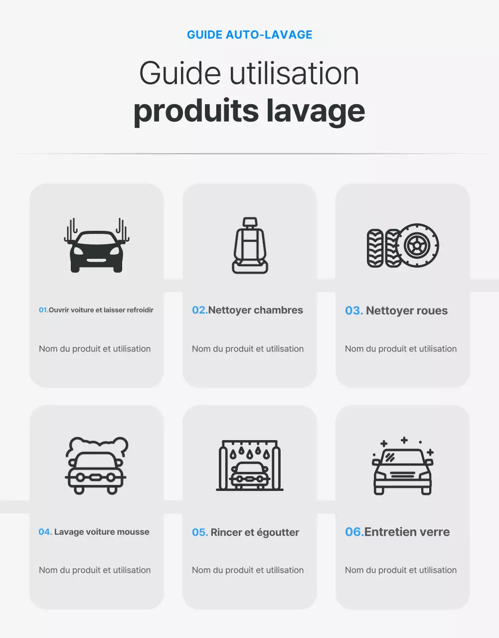 Promouvoir les produits de lavage modernes noirs