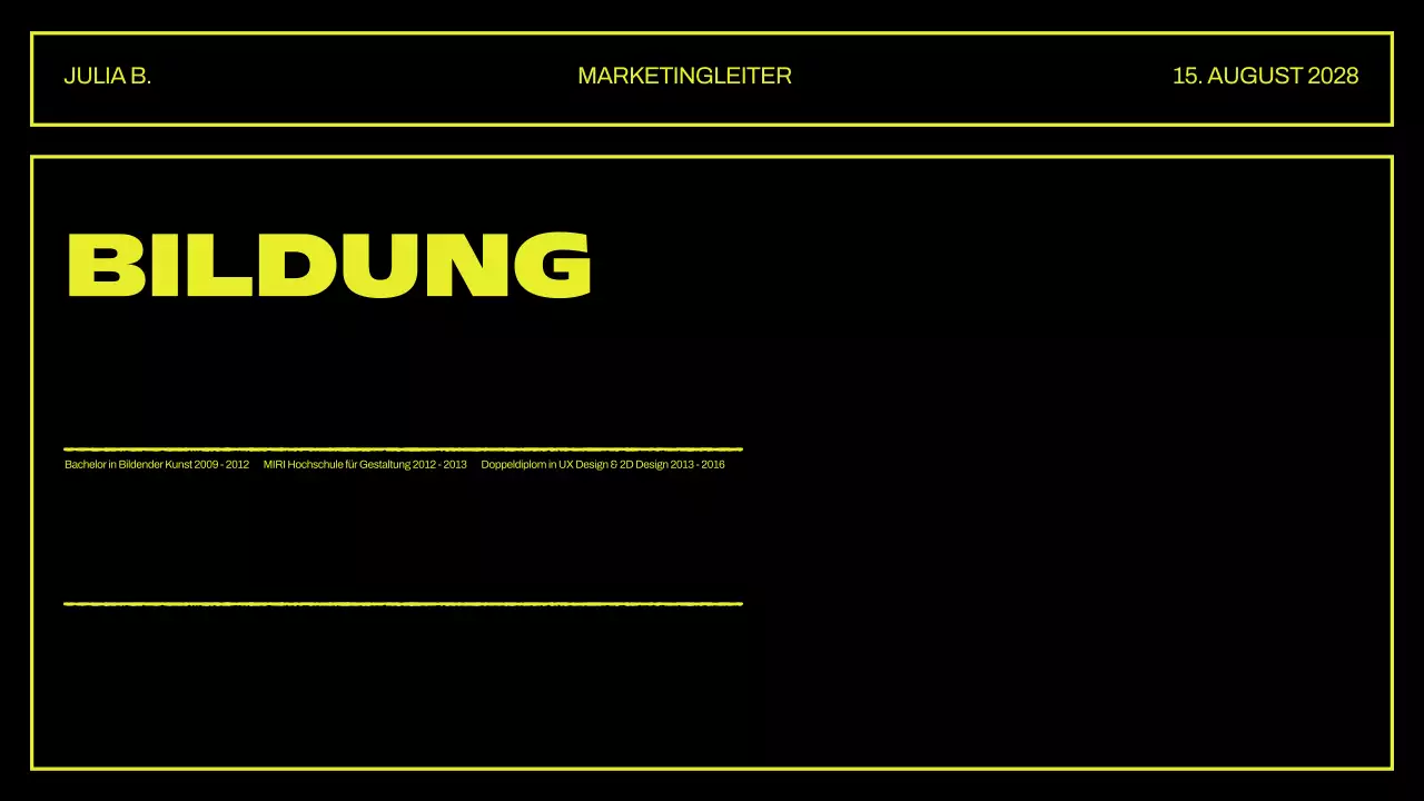 Kreative Portfolio-Präsentation