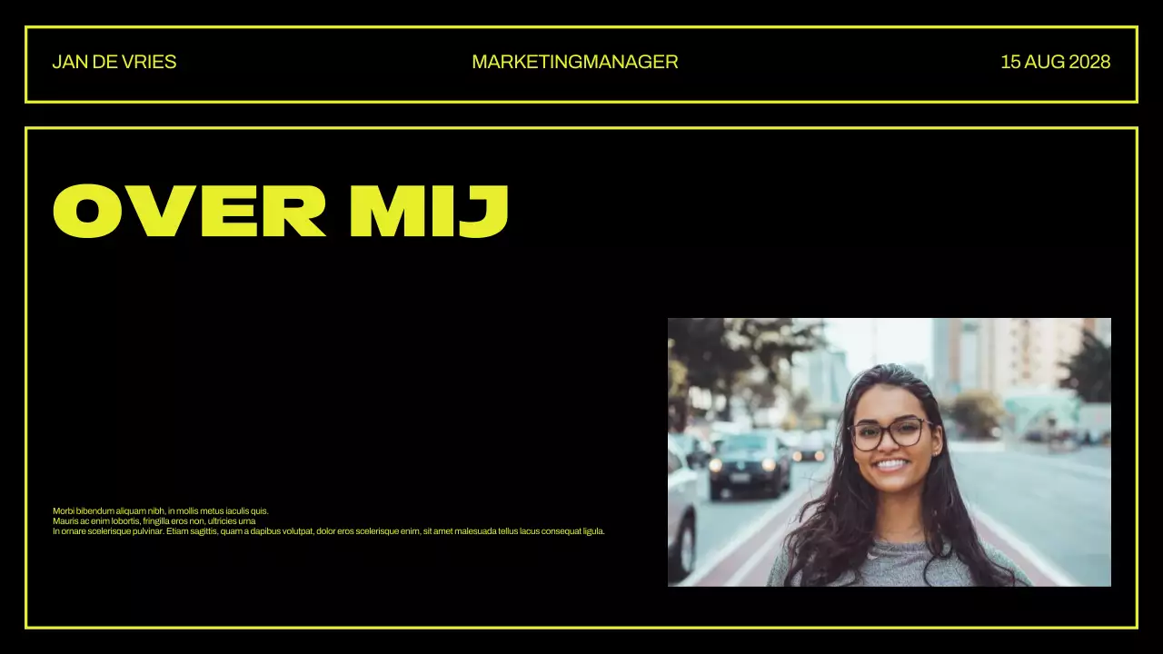 Presentatie creatief portfolio