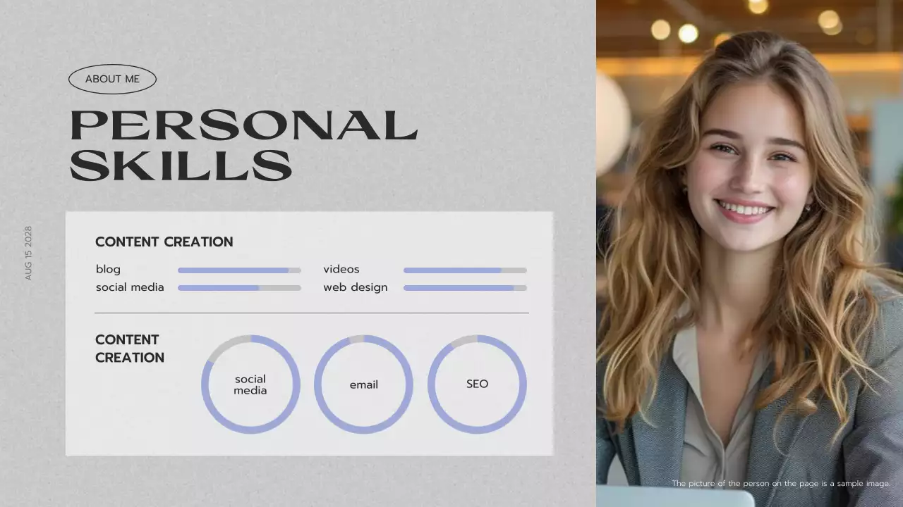 Grey Modern Portfolio Resume Presentation