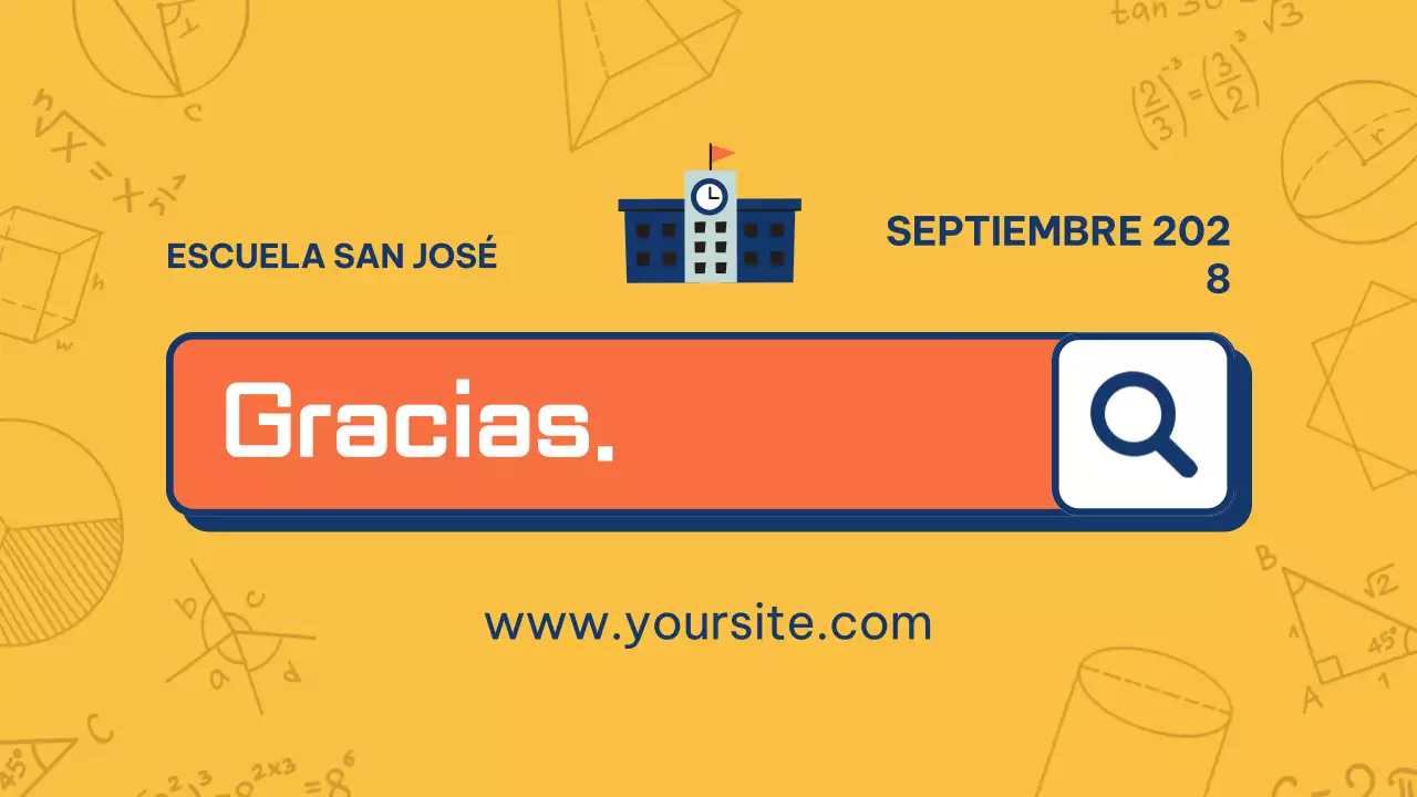 blue simple math class guide presentation