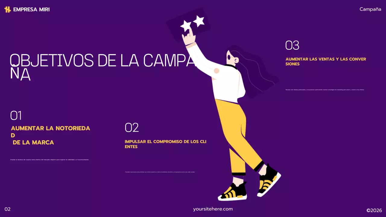 plan de marketing yellow modern