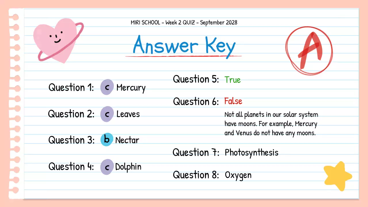 Orange Simple Quiz Announcement Presentation