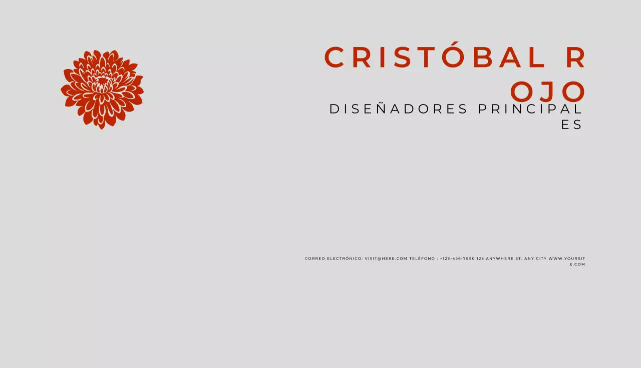 tarjeta de visita minimalista gris
