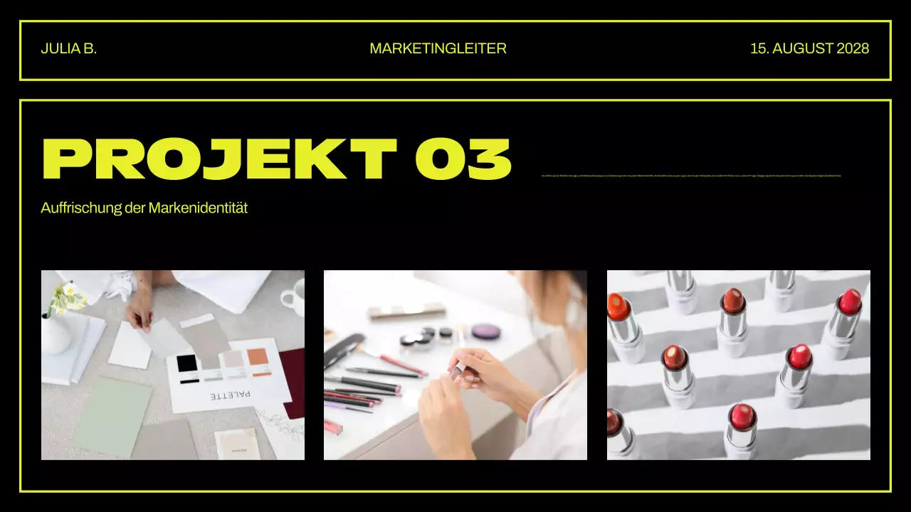 Kreative Portfolio-Präsentation