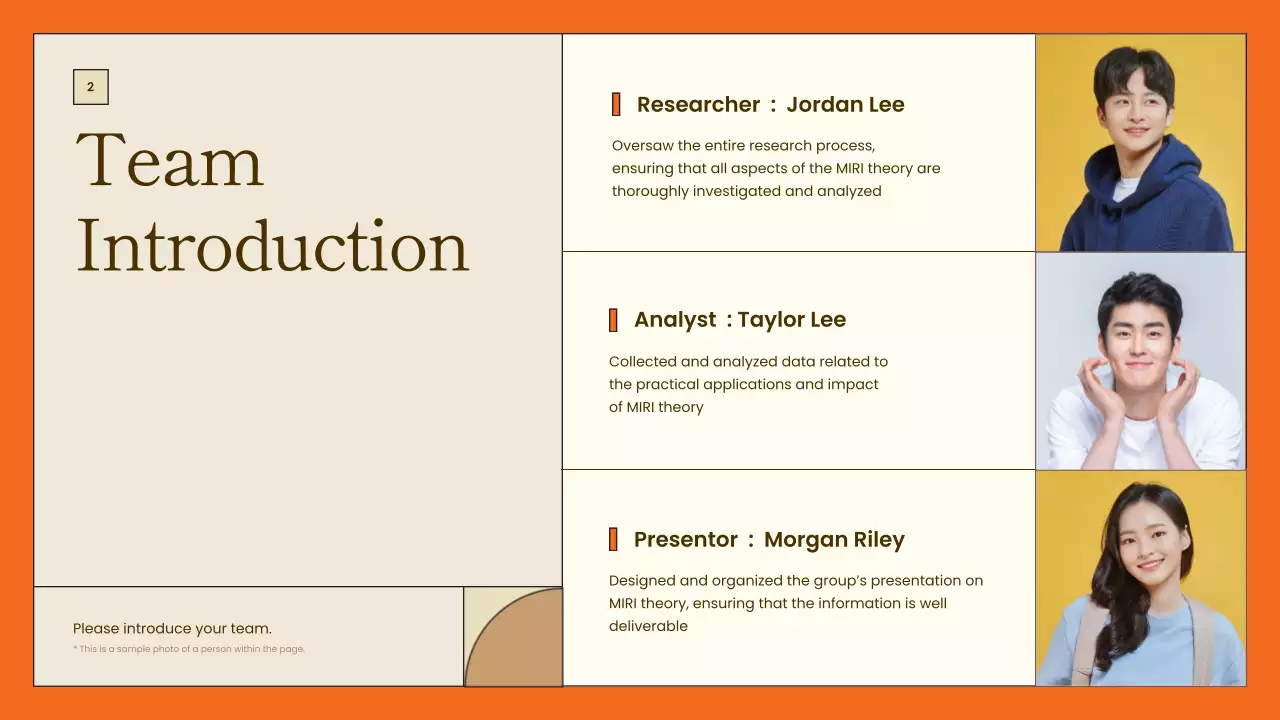 Orange Modern Project Presentation