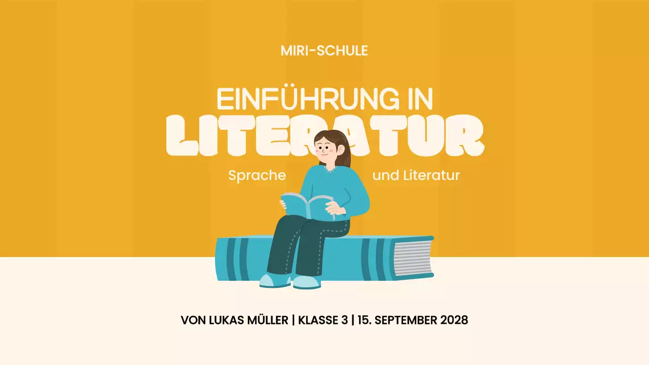 Einfacher Literaturkurs in Orange