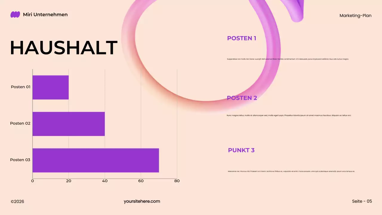 lila fett modern 3d marketing plan