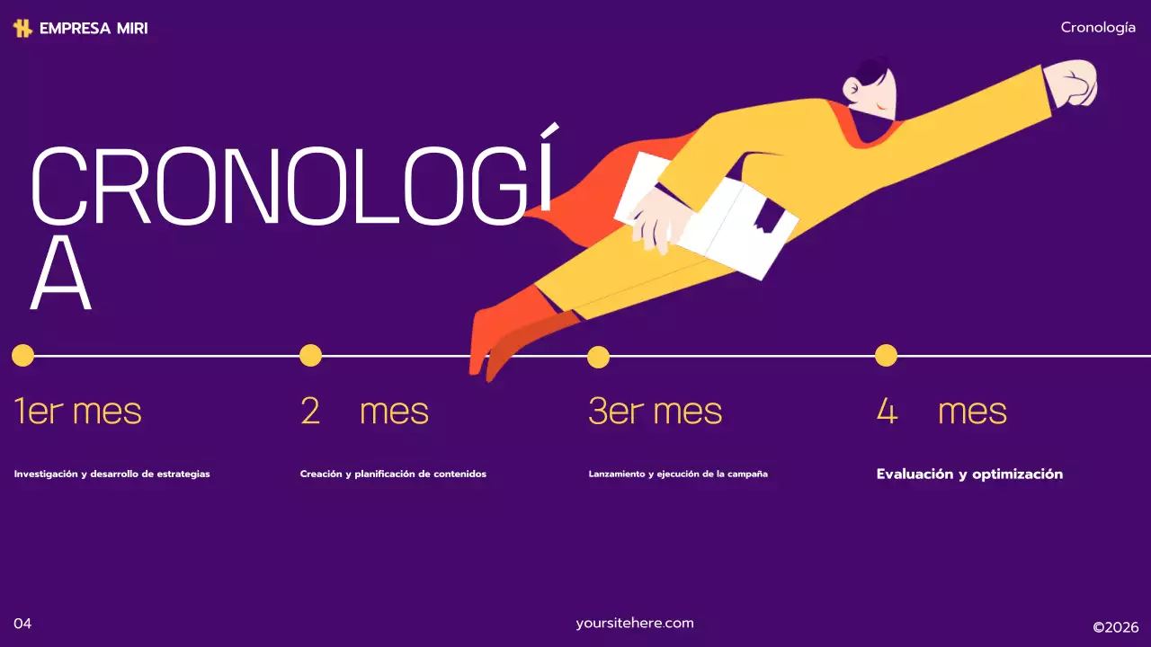 plan de marketing yellow modern