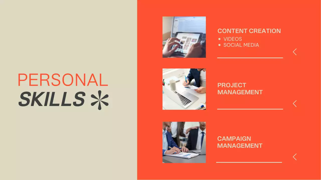 Orange Modern Portfolio Presentation