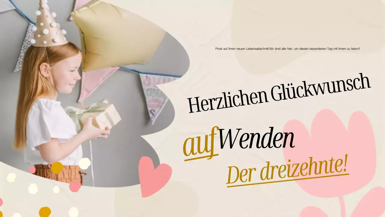 Rosa und graue minimale Geburtstagskarte