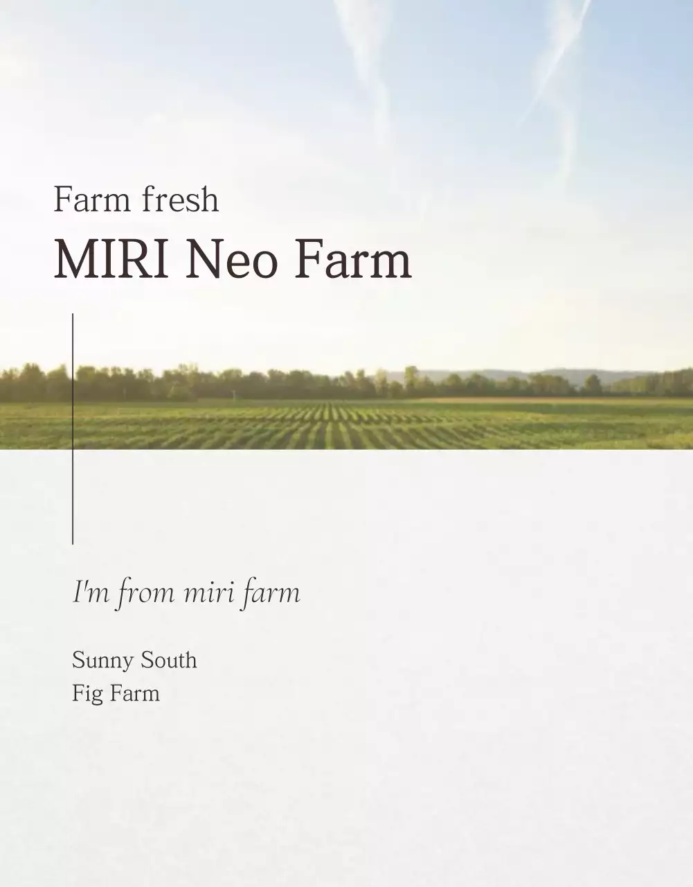 Green Rustic Figs Promotion Poster