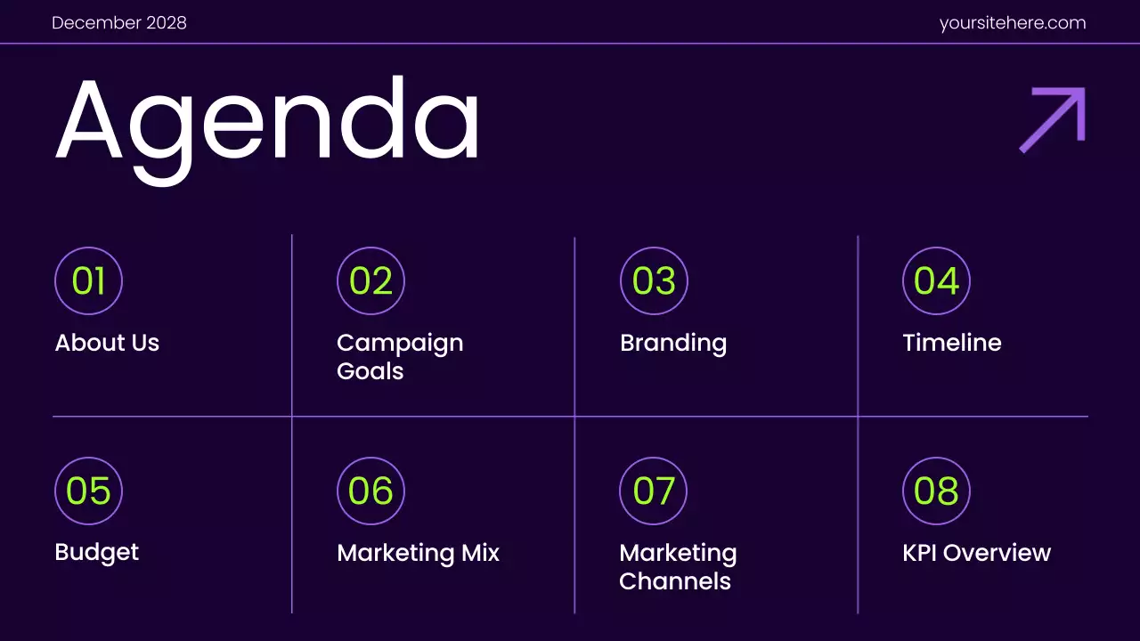 Purple Modern Marketing Plan Presentation