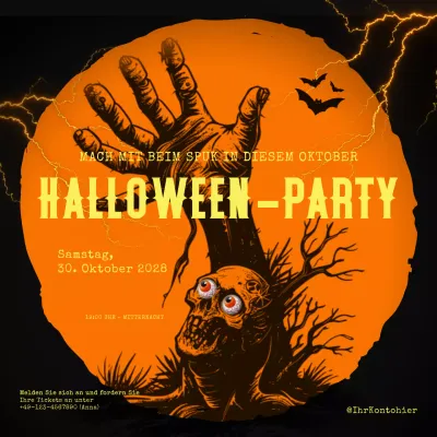 Halloween Party Event Förderung