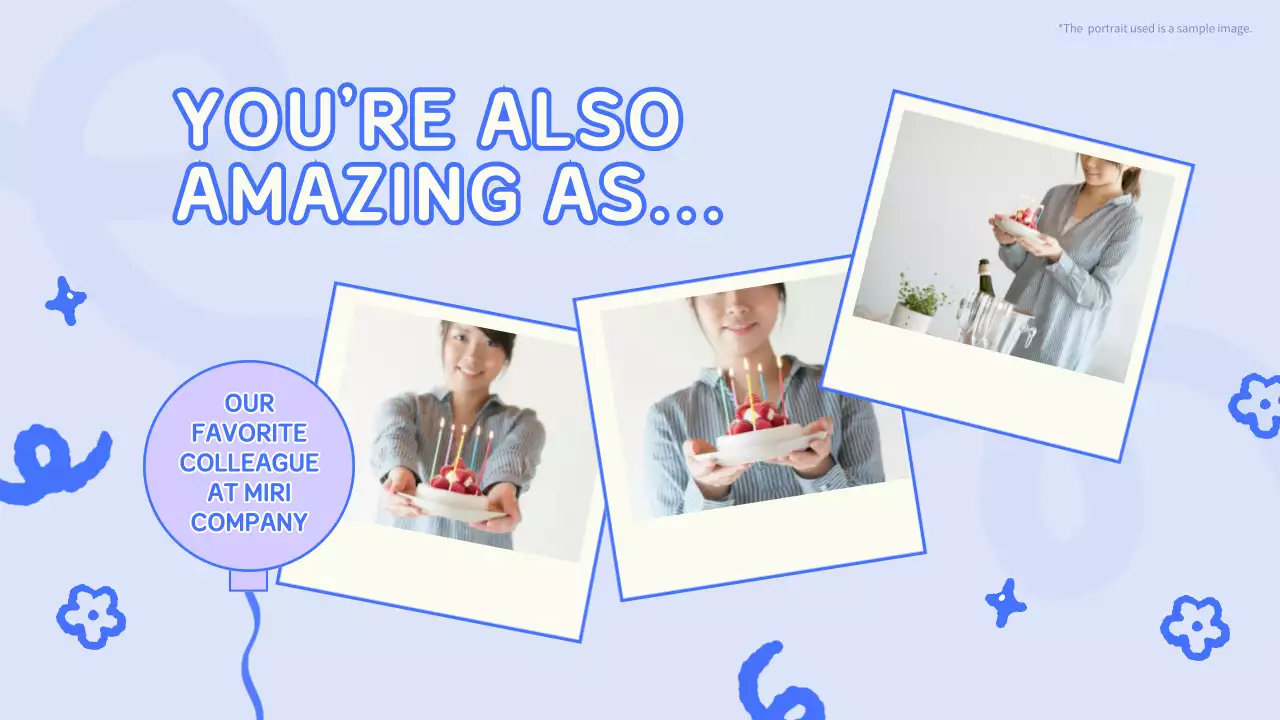 Blue Simple Birthday Invitation Presentation