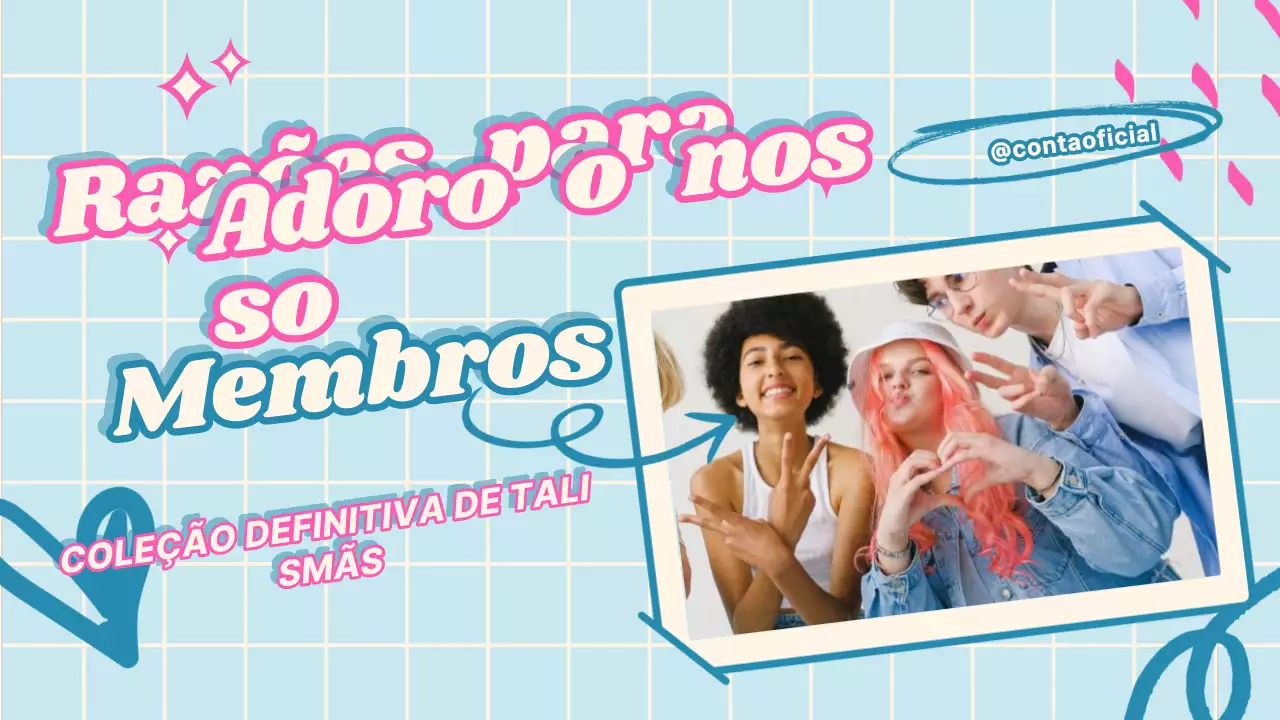 Apresentação do fandom Blue Pink Trendy