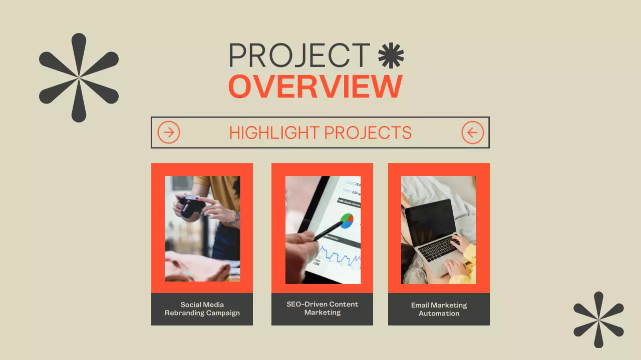 Orange Modern Portfolio Presentation