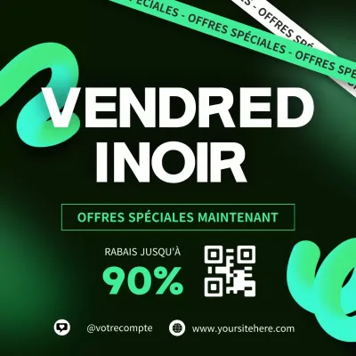 Green Modern Black Friday Sale Promotion