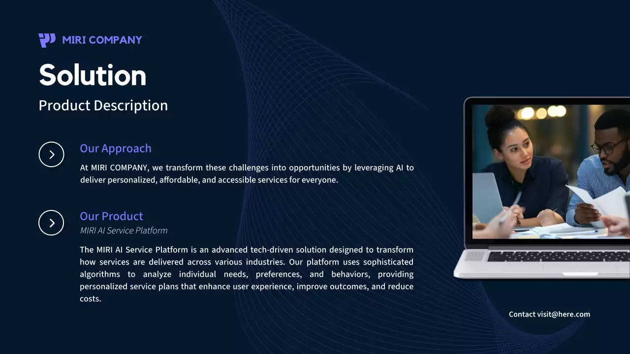 Navy Modern Business Promotion Presentation