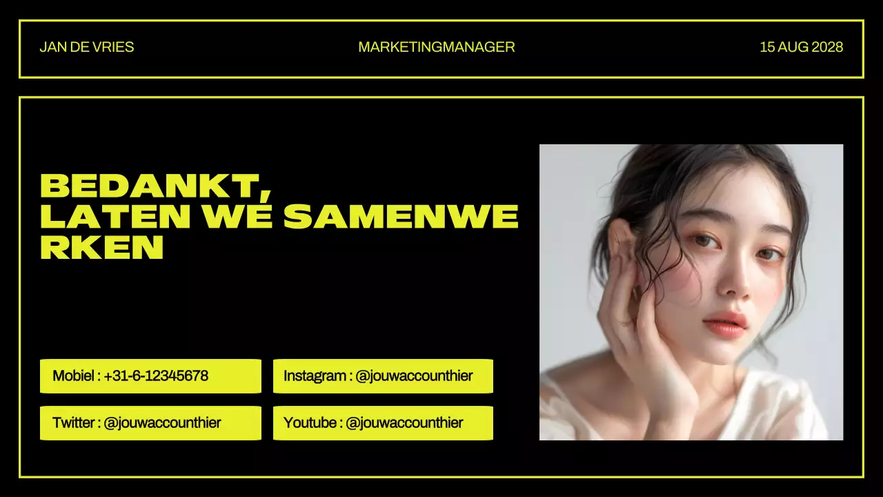 Presentatie creatief portfolio