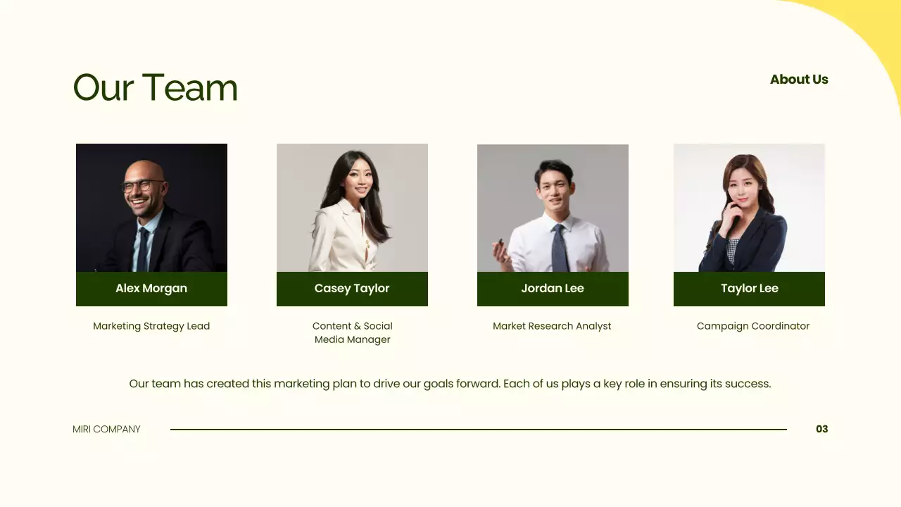 Green Modern Marketing Plan Presentation