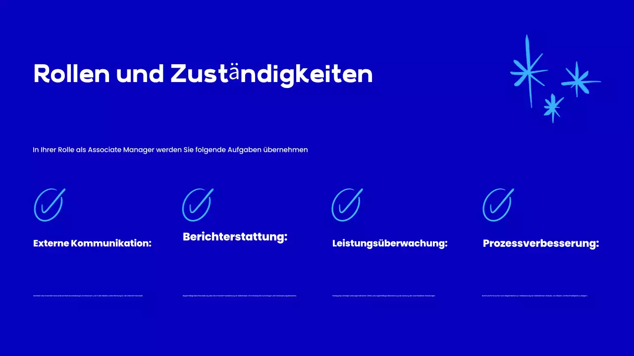 blue modern employee onboarding Präsentation