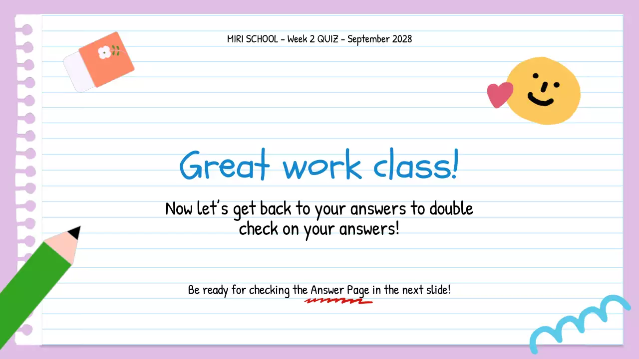 Orange Simple Quiz Announcement Presentation