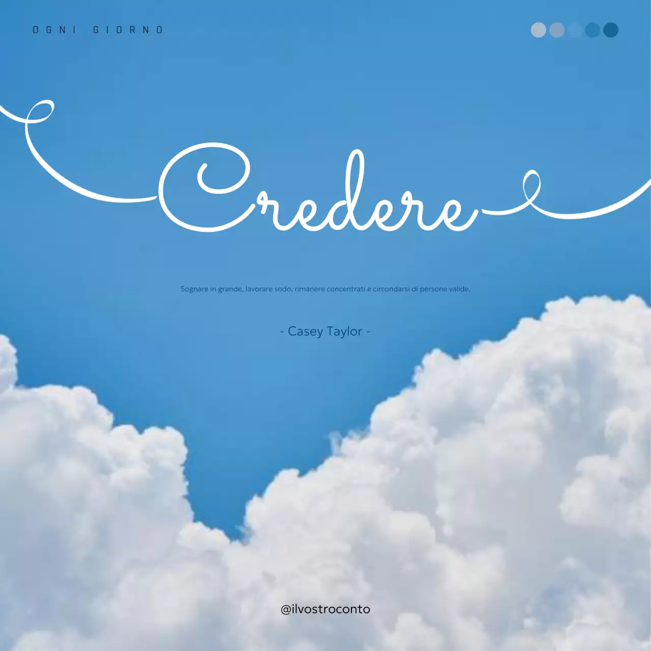 poster d'ispirazione blu elegante