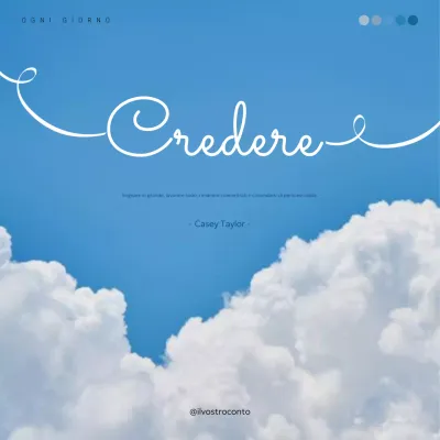 poster d'ispirazione blu elegante