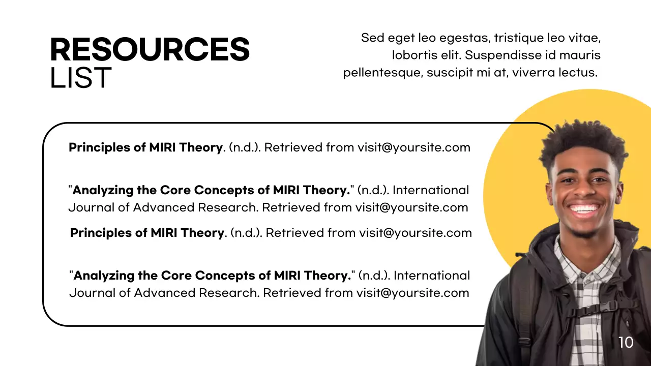 Trình bày dự án hiện đại màu vàng