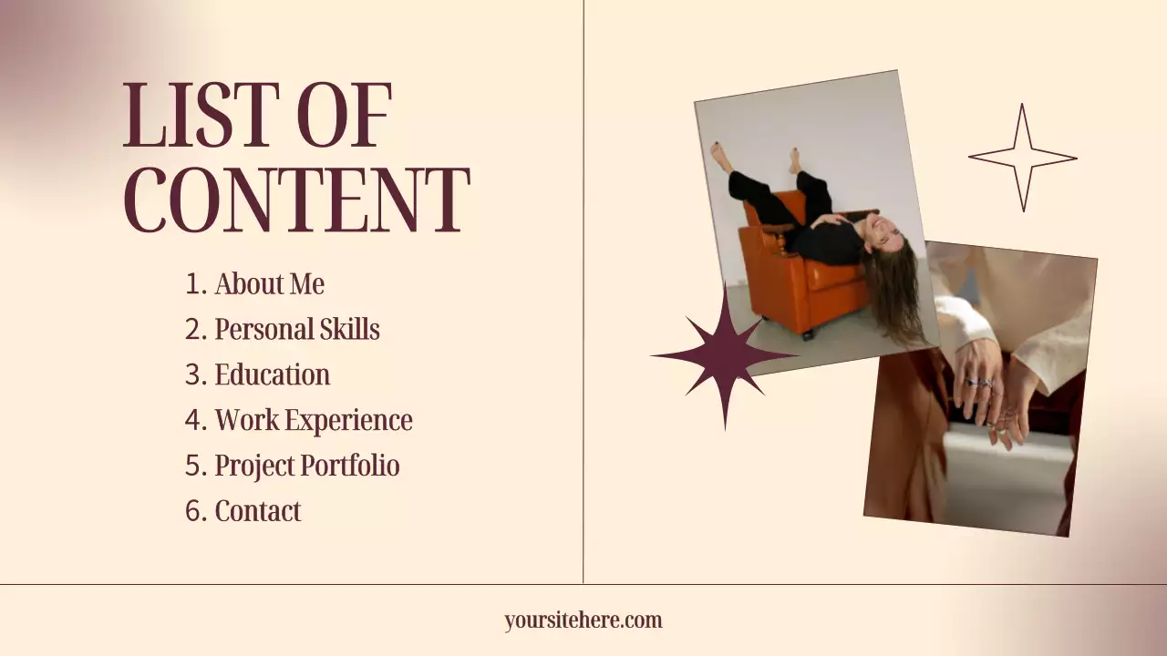 Maroon Elegant Portfolio Document Presentation