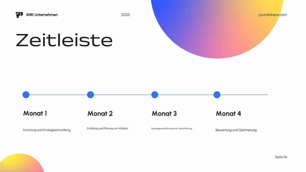 Blue Modern Marketing Plan