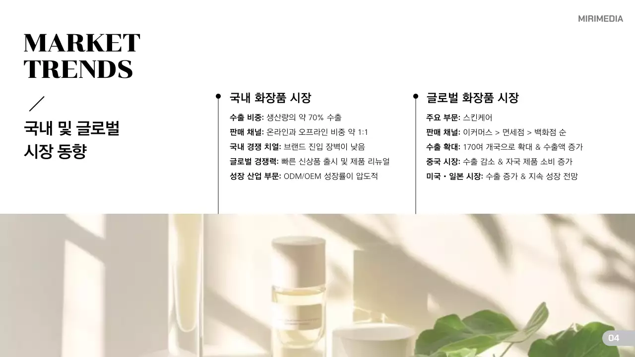 베이지 모던 뷰티 트렌드 분석