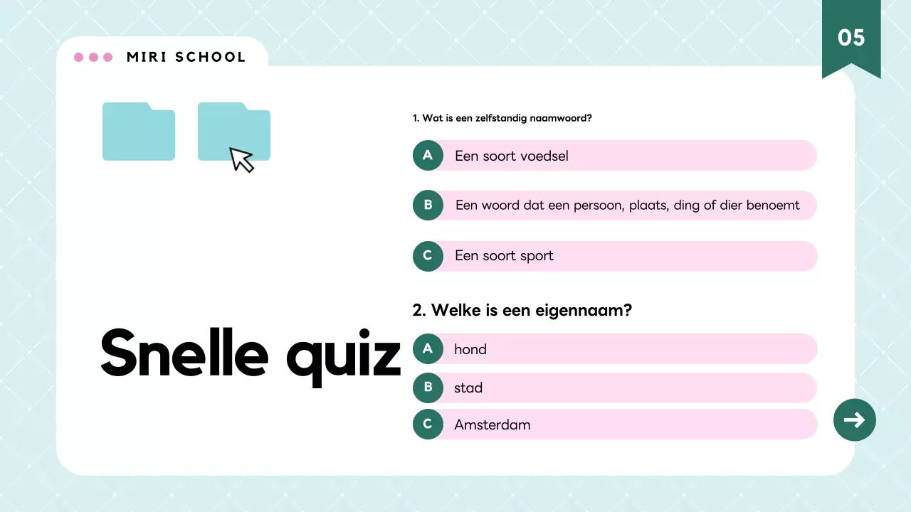 Roze Modern Grammatica Lesmateriaal