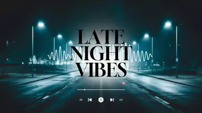 Teal Urban Music Playlist YouTube Thumbnail